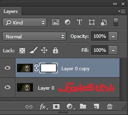 ماسک روی تصویر